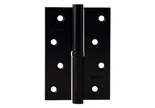 Петля дверная 100*70-B-Steel-BLK-R черная правое, Черный, Правое